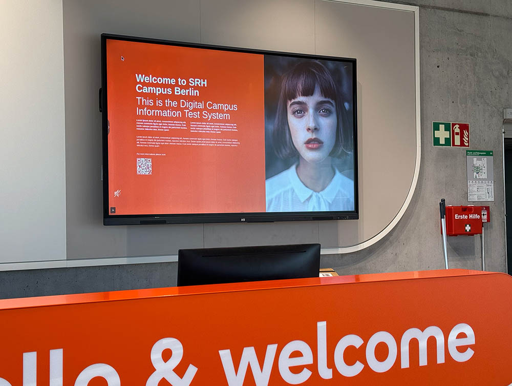 Digital Signage für Hochschulen - Raumbuchungssystem